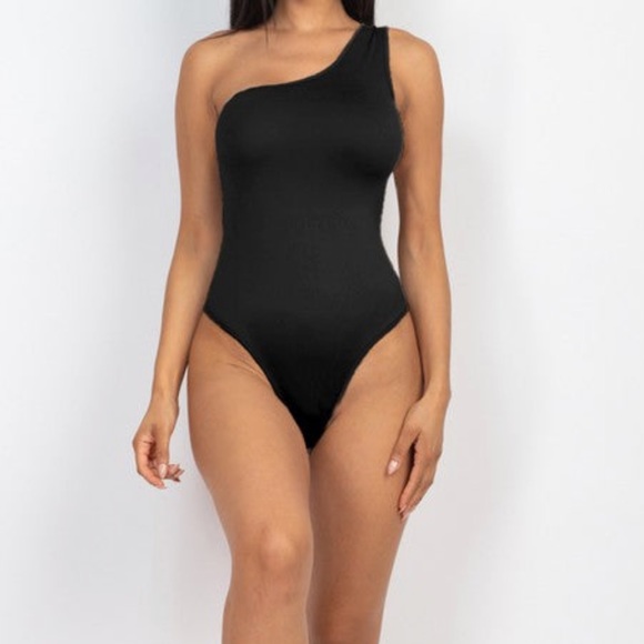 One sleeve Tank Bodysuit - Picture 1 of 4